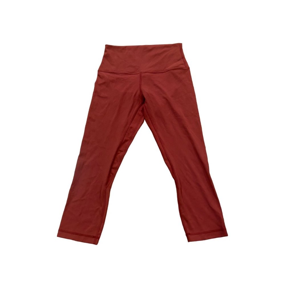 Size 6 lululemon athletica Women's High-Rise rust Capri Leggings